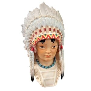 Large CYBIS LITTLE EAGLE INDIAN CHIEF 12 Inches Tall